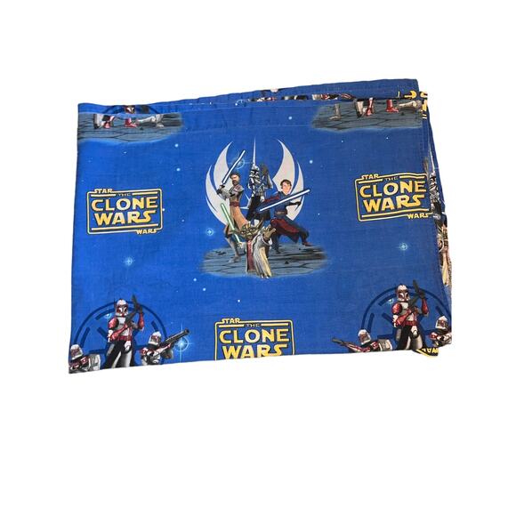 Vintage Star Wars THE CLONE WARS FLAT SHEET, - Picture 2 of 4